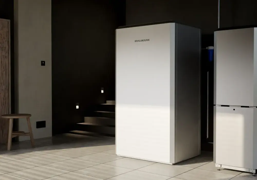 Bufor Stojący Stalmark o pojemności 1000l zamontowany w instalacji centralnego ogrzewania